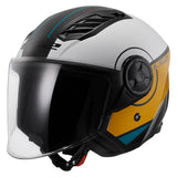 Ls2 Of616 Airflow Cover Open face Hemet White Brown -06