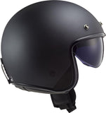 Ls2 Of601 Bob Full Face Helmets Solid Matt Black-06
