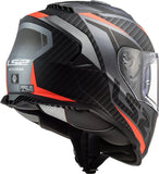 LS2 FF800 STORM FULL FACE HELMETS II RACER M.TITANIUM ORANGE-06