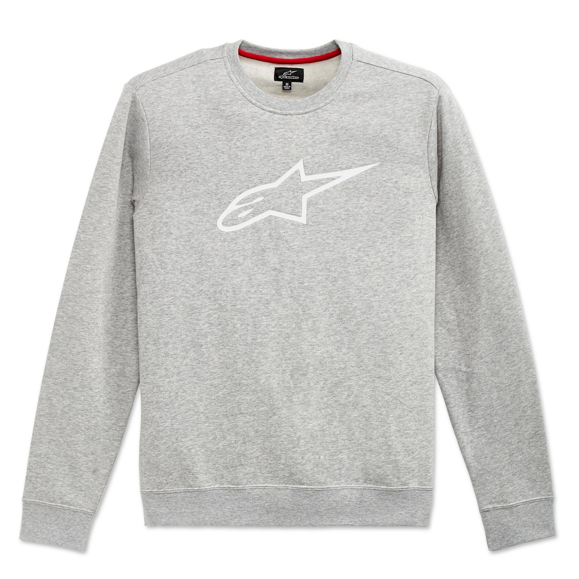 Alpinestars Ageless Crew Fleece Grey Heather/White images
