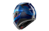SHARK OXO MEKARIUM Motorcycle Helmet Blue Chrome Orange