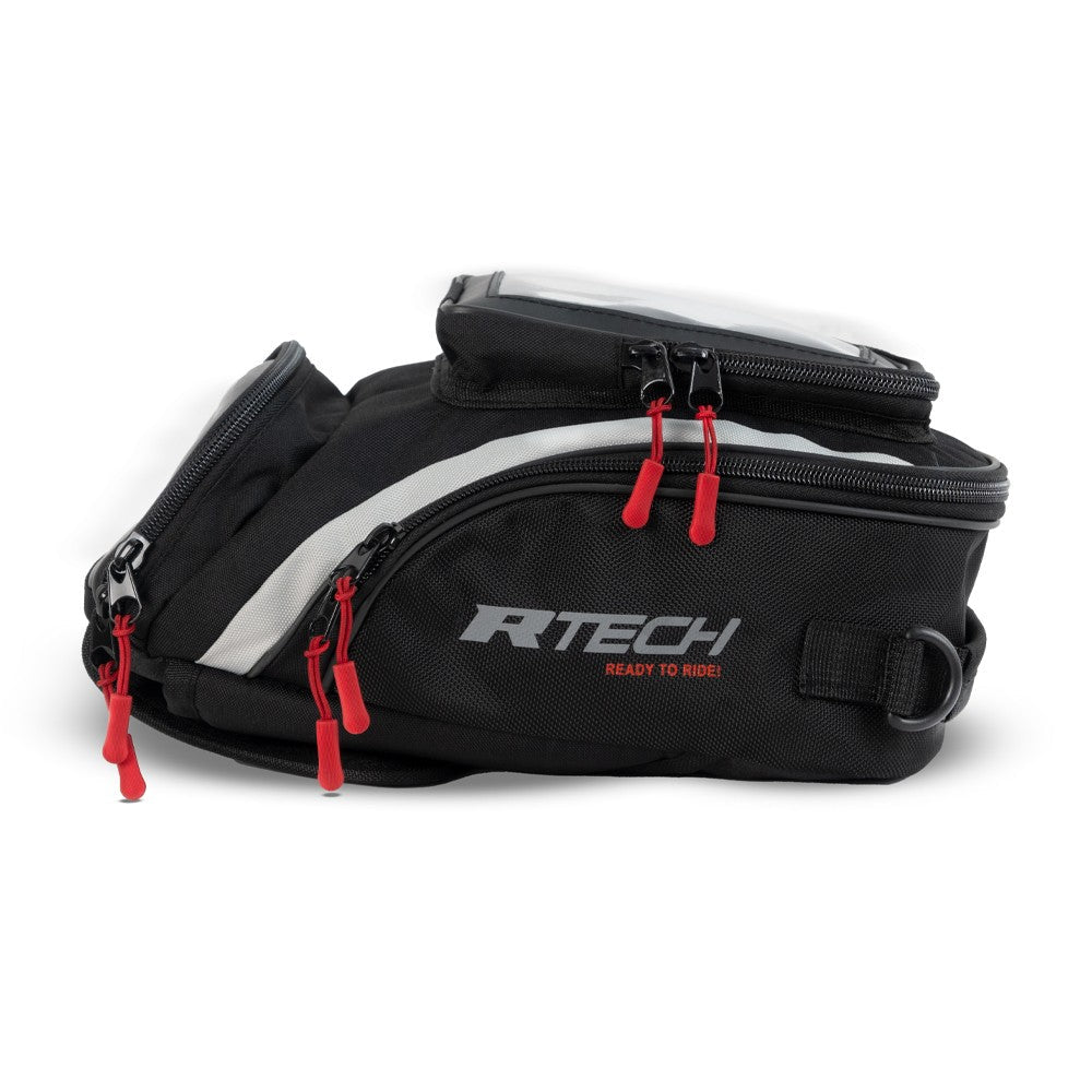 R-TECH - Street Black Leather/Textile Backpack - SECURTEX MOTOR SL (t/a MaximoMoto)