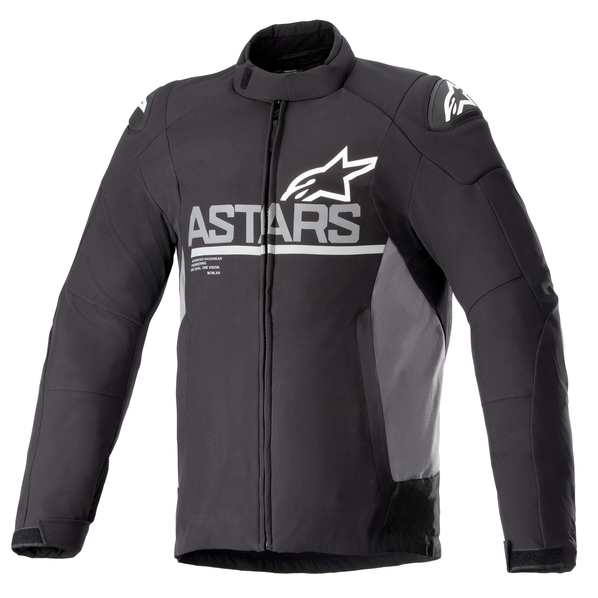 Alpinestars SMX Waterproof Jacket Black Dark Grey - front pic