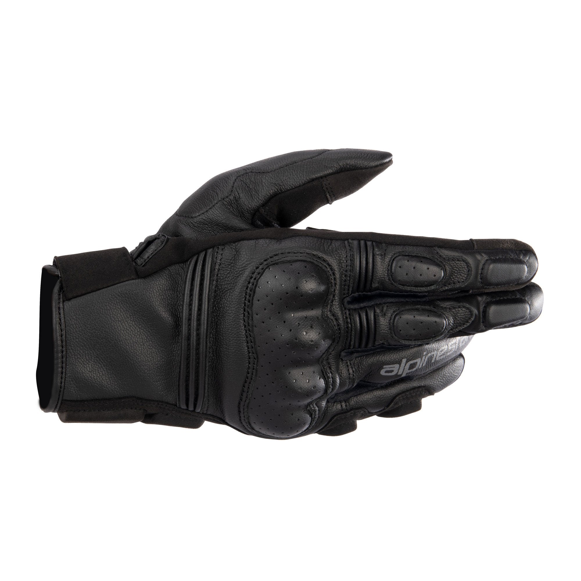 Alpinestars Phenom Leather Motorcycle Gloves Black - back pic