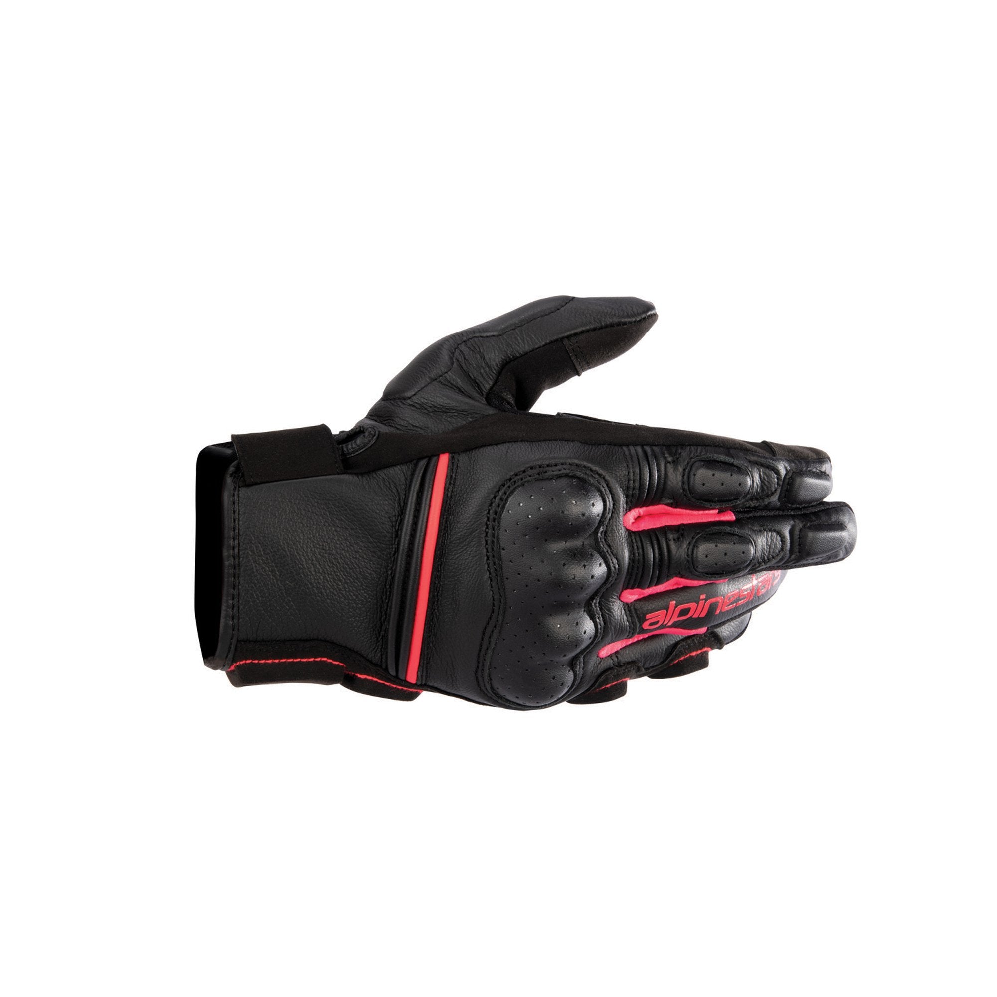 Alpinestars Stella Phenom Leather Motorcycle Gloves Black Diva Pink - back pic