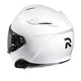 HJC RPHA 71 Pearl White Full face Helmet Motorcycle back side view