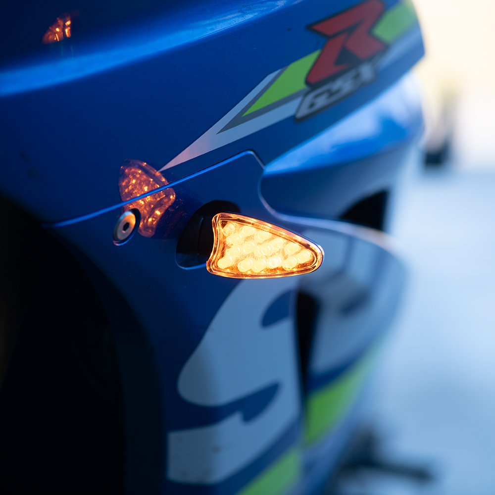 Oxford Arrow Indicator Black shortstem Clear Lens Motorcycle Lights images