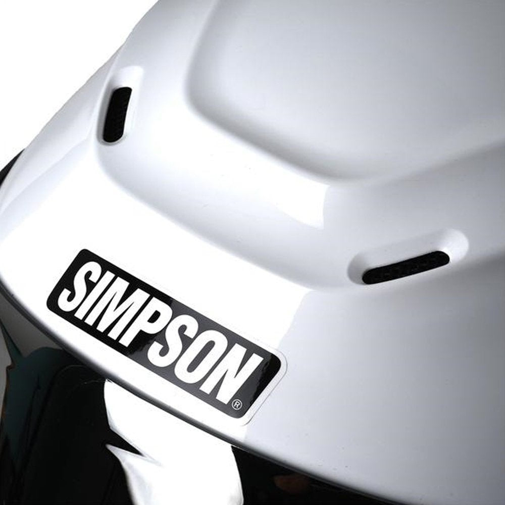 Simpson Speed Solid White Lightweight Full Face Motorcycle Helmet