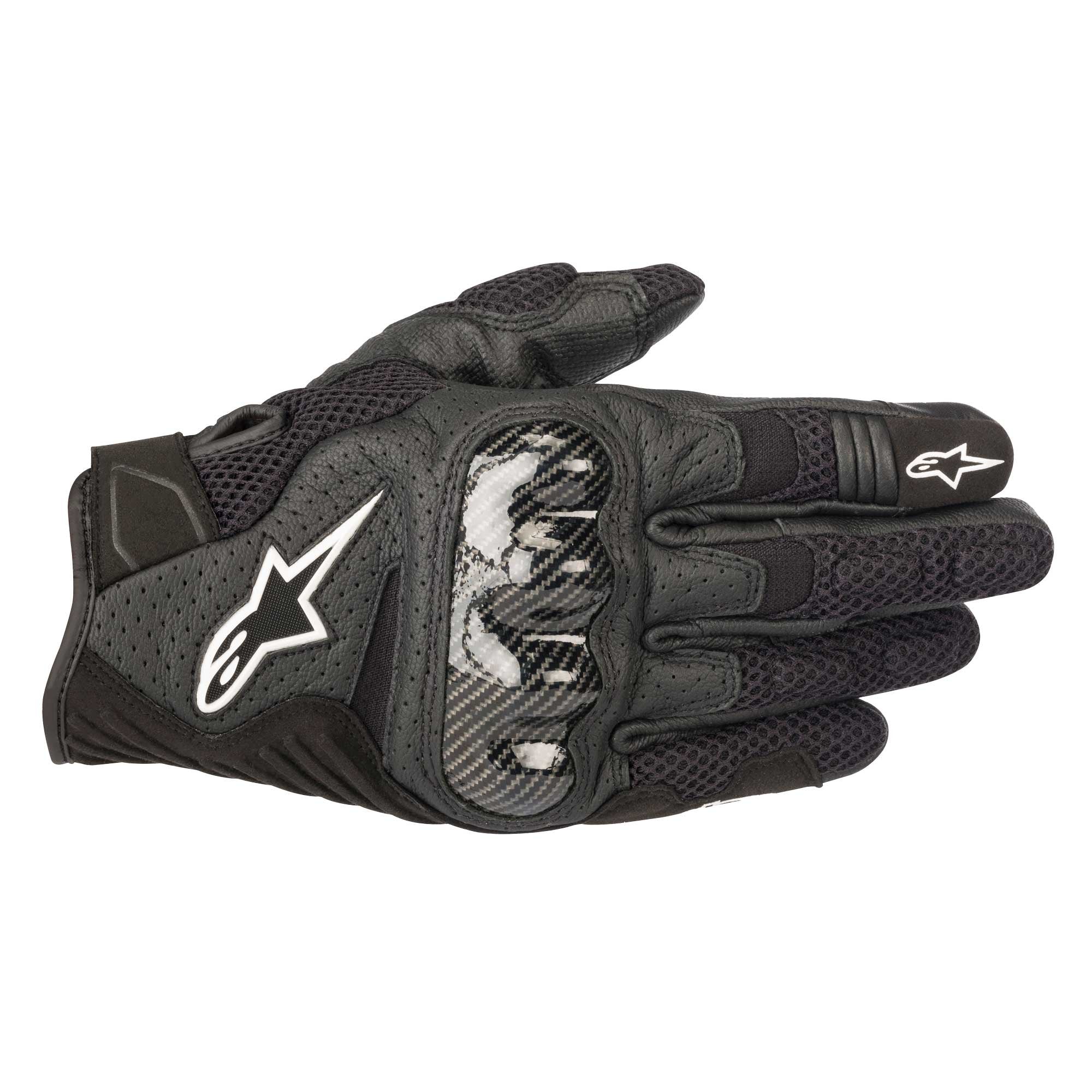 Alpinestars SMX-1 Air v2 Motorcycle Gloves Black - back pic