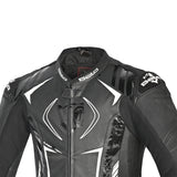 Bela Aragone 1 Pc Air-pro Motorcycle Racing Leather Suit Black White