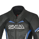 SHUA Infinity 1 PC Motorcycle Racing Suit UK Black Blue