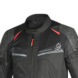 BELA Onsaker Motorcycle Textile touring Jacket Black Red