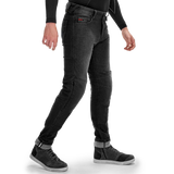 SHIMA RIDGE Men Urban Motorcycle Jeans Black