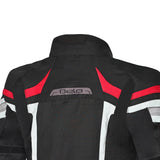 BELA HIGHLAND Lady Motorbike Textile Jacket Black Ice Red