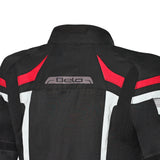 Bela Highland Man Textile Motorcycle Jacket Black/White/Red