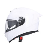 Shiro Raptor Full face Helmet One Color Pearl White
