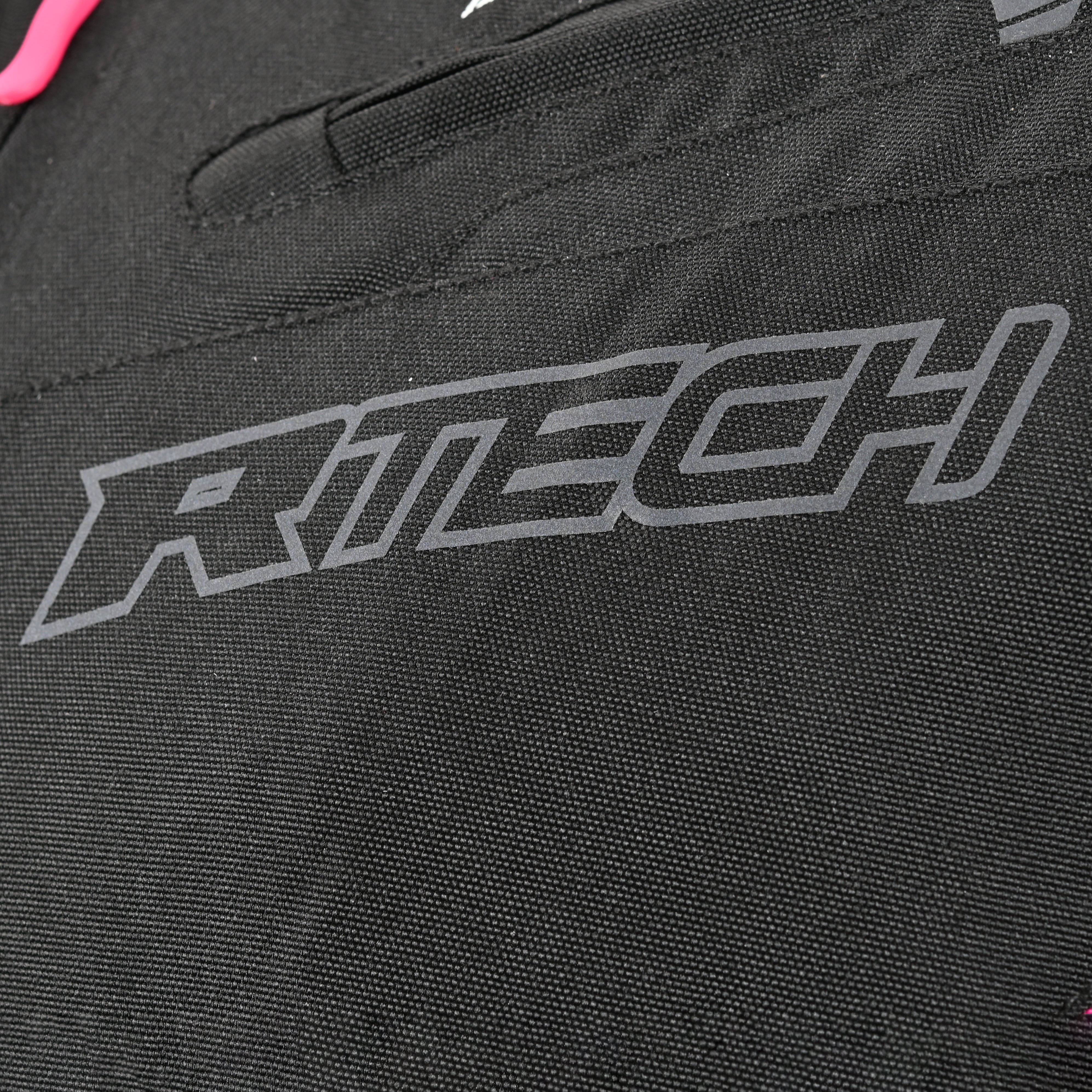 R-Tech Knight Rider Lady Short - Motorcycle Racing Jacket - Black Dark Grey Fuschia