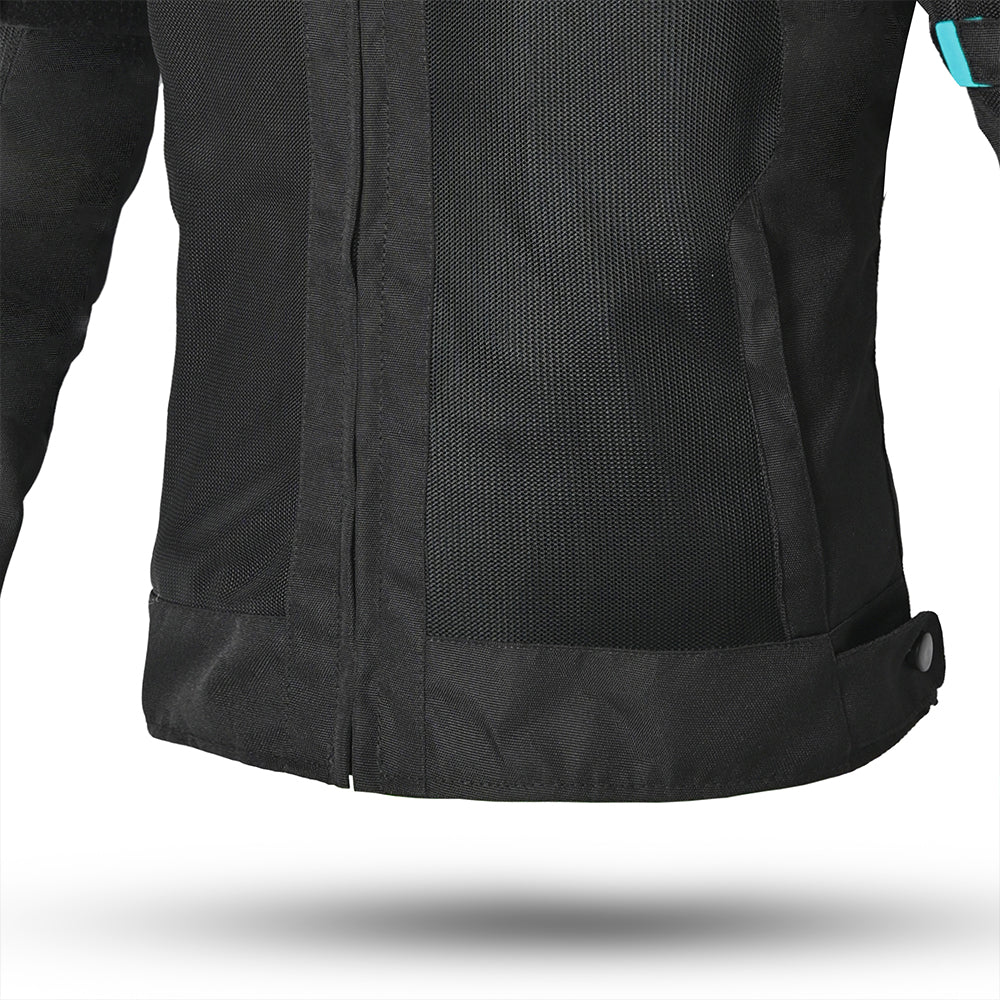 Bela Highland Lady Textile Jacket Black/Turquoise