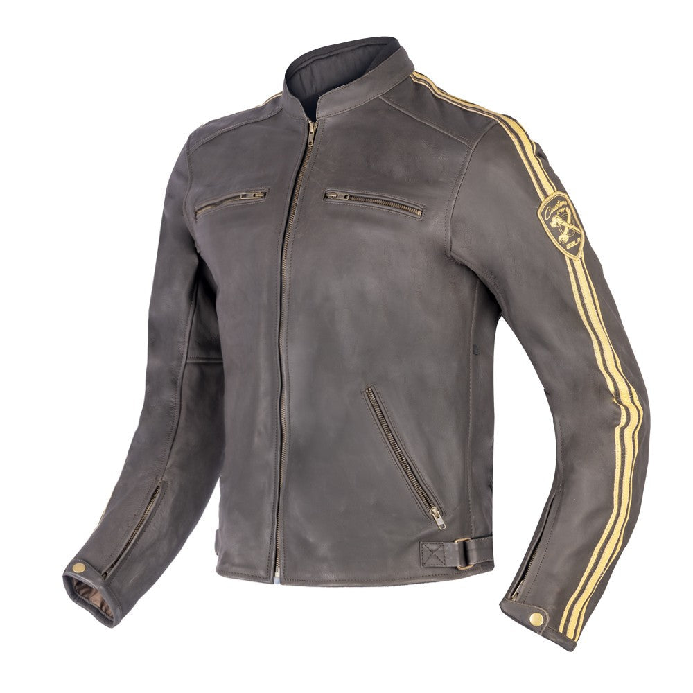 BELA - Brown Craft Leather Jacket - SECURTEX MOTOR SL (t/a MaximoMoto)