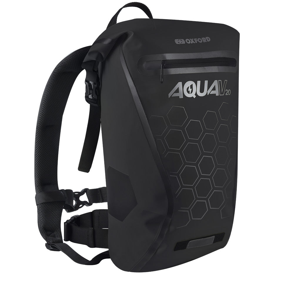 Oxford Aqua V 20 Backpack Black - MaximomotoUK