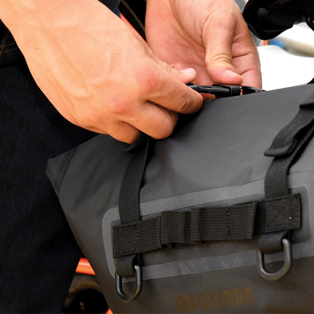 Oxford Aqua P32 Panniers Black Motorcycle luggage - MaximomotoUK