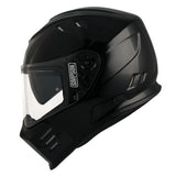 Simpson Venom Solid Gloss Black Full Face Motorbike Helmet