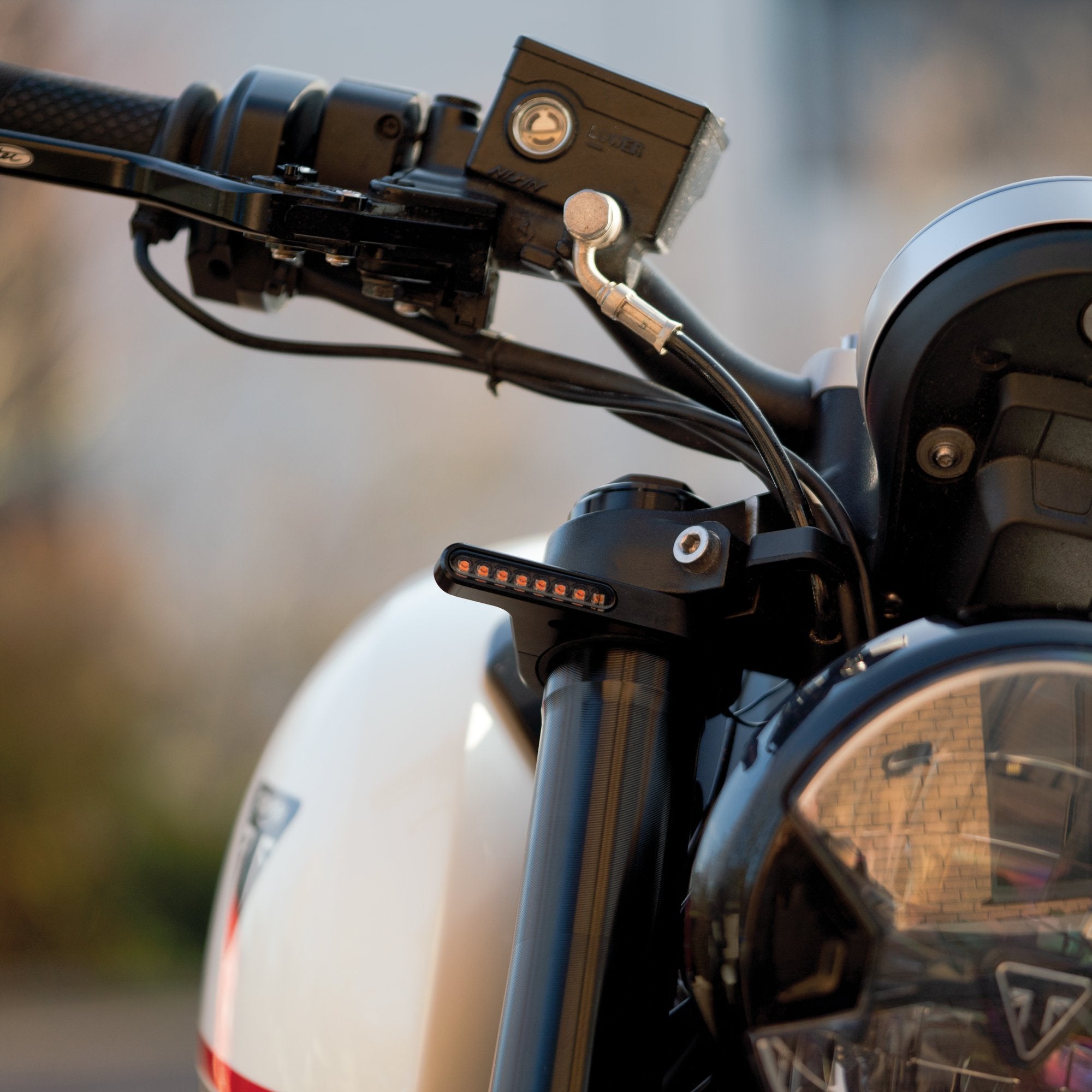 Oxford DarkTurner Sequential Fork Motorcycle Mounted Indicators images