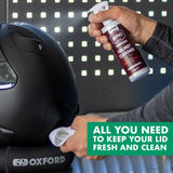 Oxford Mint Motorcycle Helmet Care Kit XL Clean and Fog Free images
