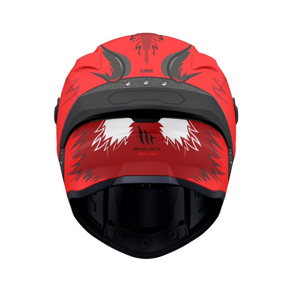 MT Targo S Toby C5 Full Face Motorcycle Helmet Matt Red - MaximomotoUK