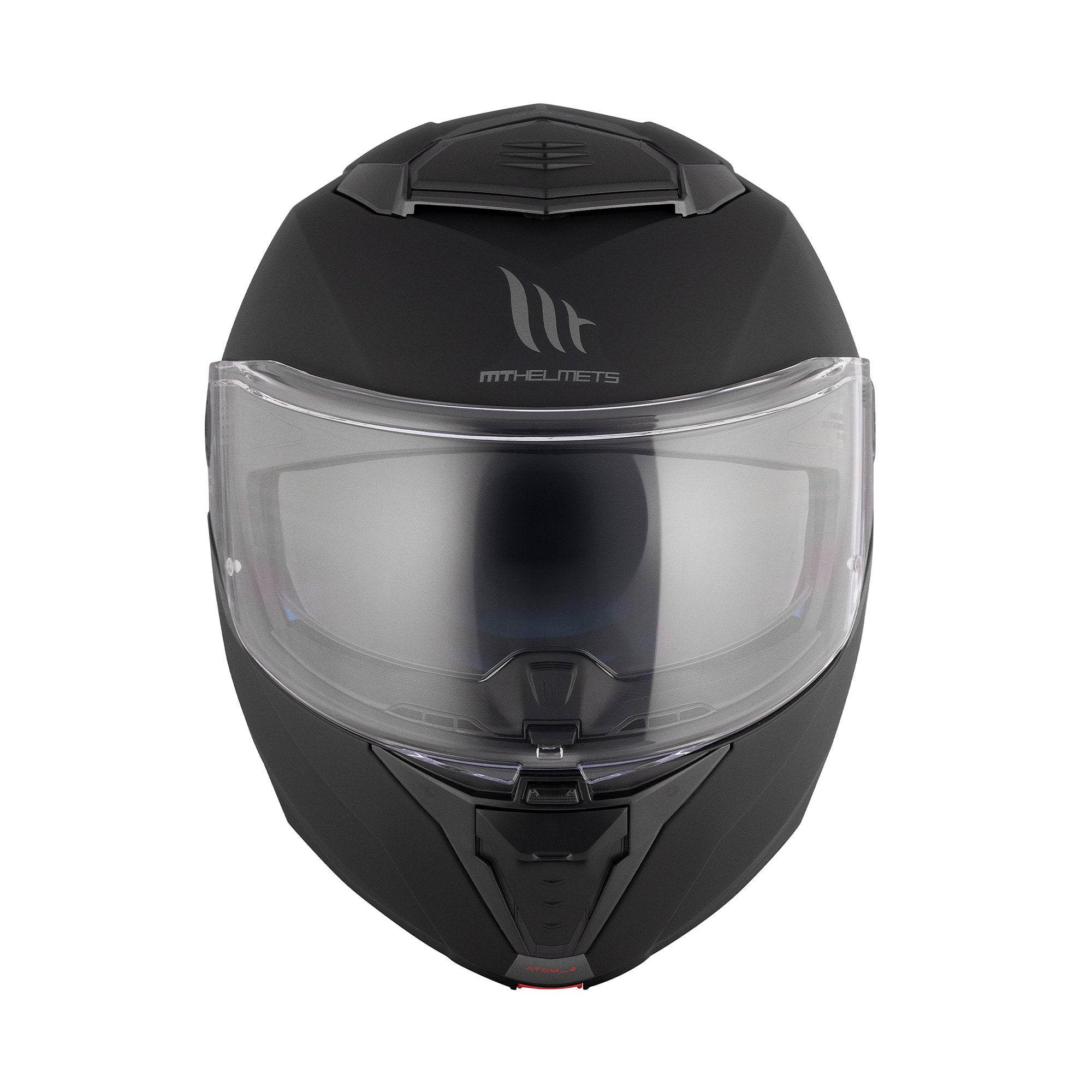MT Atom 2 Solid Matt Black Flip up Helmet