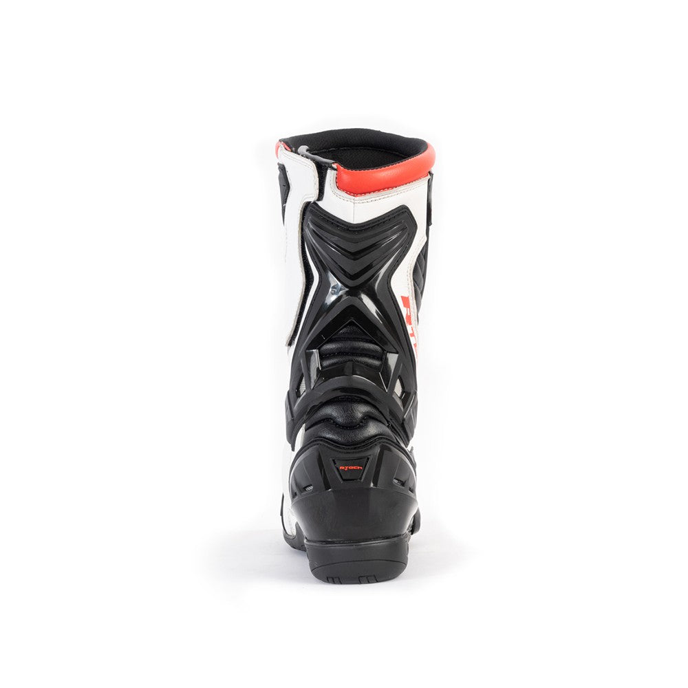 R-TECH - Tornado 2.0 WP Leather Boots Black/White/Red - SECURTEX MOTOR SL (t/a MaximoMoto)