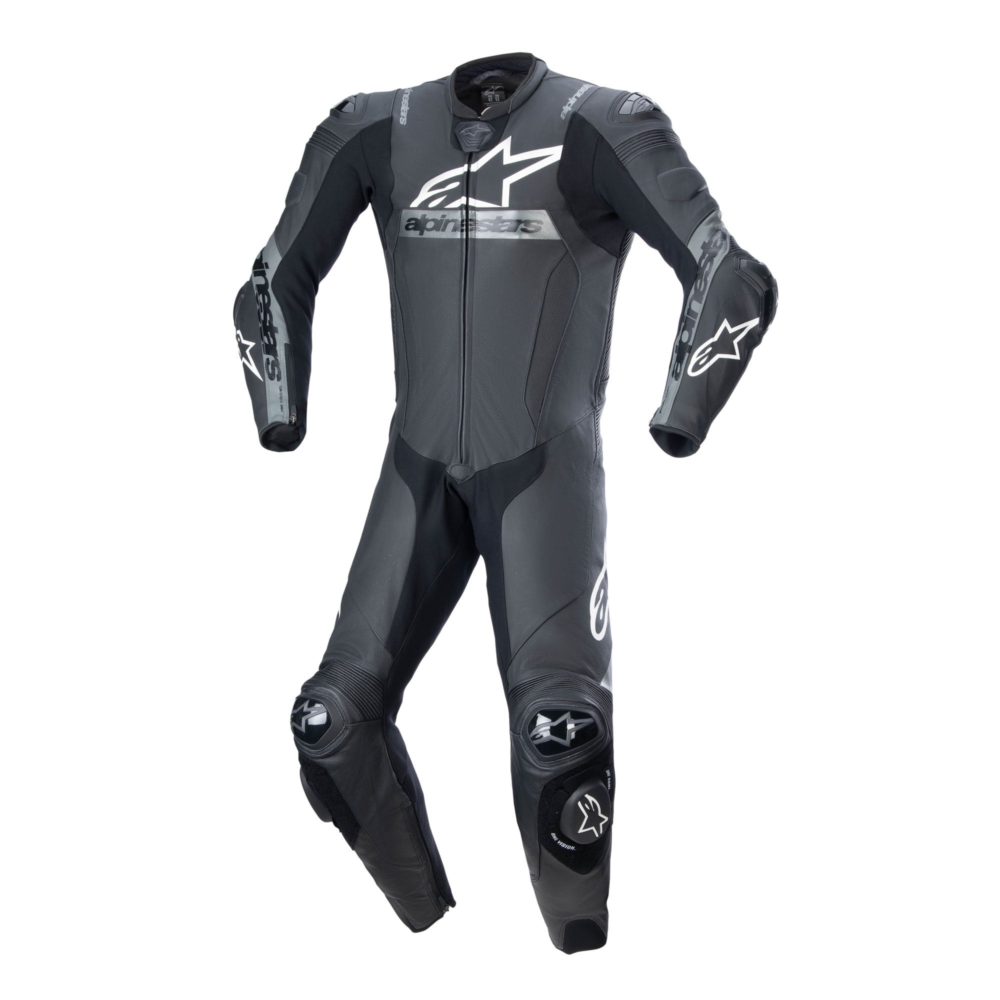 Alpinestars Missile V2 Leather Suit 1 Pc Black White images
