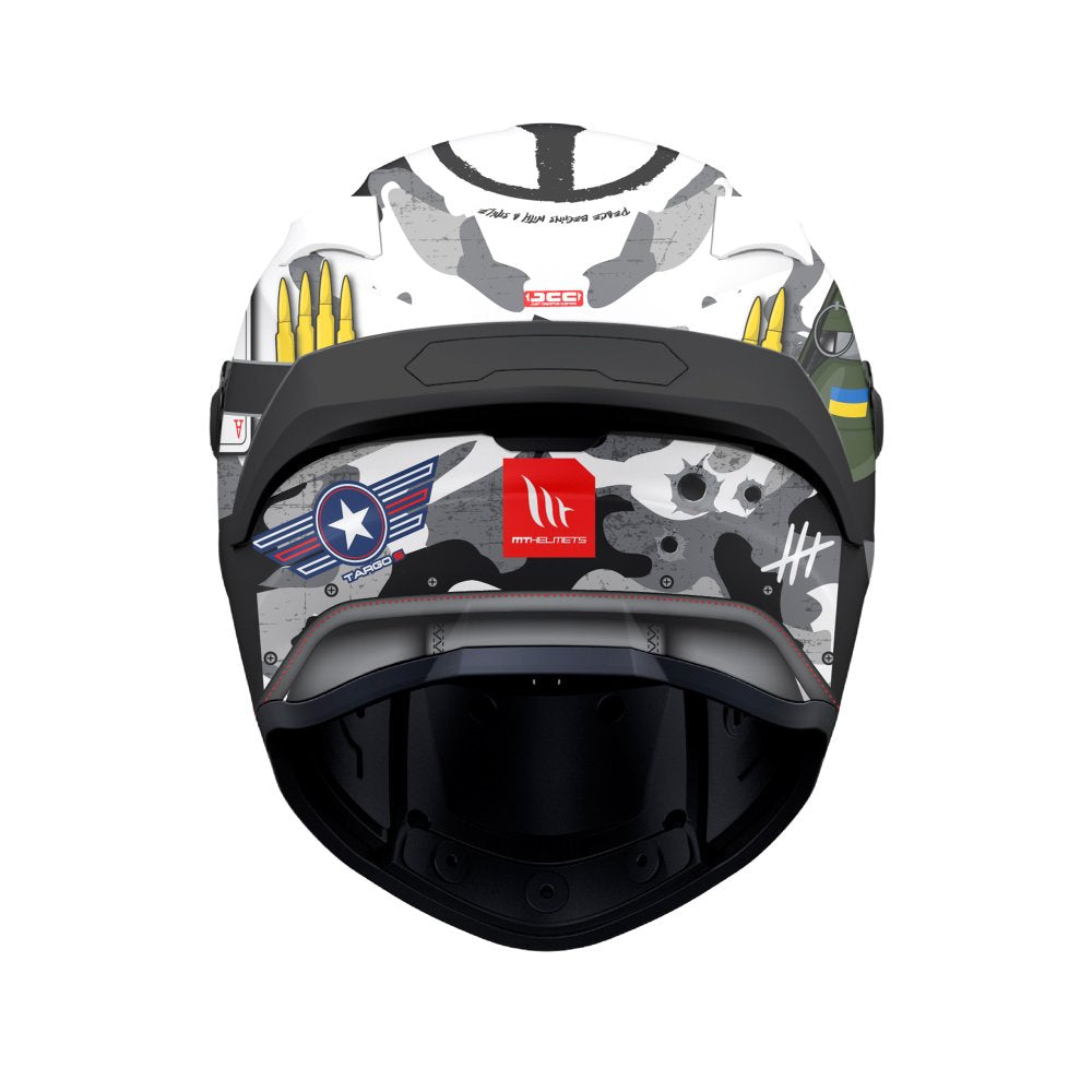 MT Targo S Patton A0 Motorcycle Helmet Gloss White Camo - MaximomotoUK