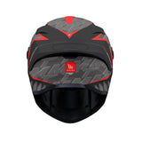 MT Targo S Surt B5 Red Full Face Motorcycle Helmet Matt Black Grey - MaximomotoUK