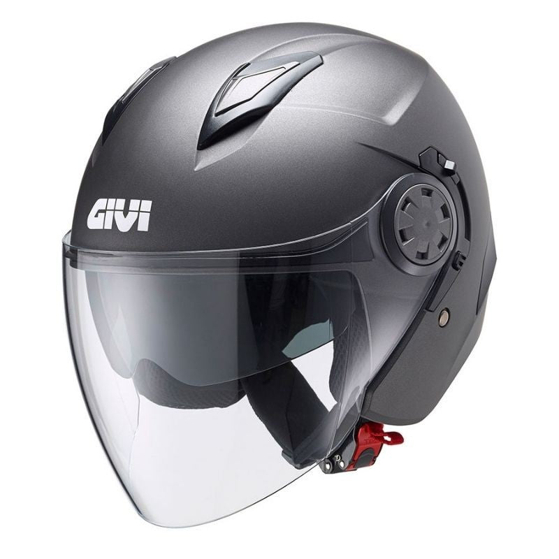 GIVI HELMET JET 123/STRATOS.D/SOLID TITANIUM - SECURTEX MOTOR SL (t/a MaximoMoto)