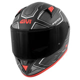 GIVI FULL HELMET 506/SPORT. LED/DEEP BLACK-MT/RED - SECURTEX MOTOR SL (t/a MaximoMoto)