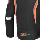 Bela Bradley Textile Motorcycle Jacket Black Orange - back side pic