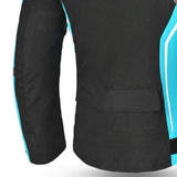 BELA Elanur motorbike Textile Lady Jacket Black grey Turquoise