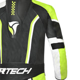 R Tech Hawk 1PC Motorcycle Racing Suit Black White Yellow