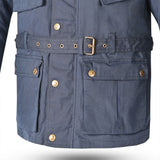 BELA Tactical Wax Cotton Urban Jacket Navy Blue