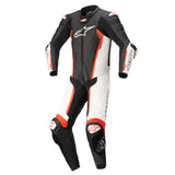 Alpinestars Missile V2 Leather Suit 1 Pc B/W Red Fluo images
