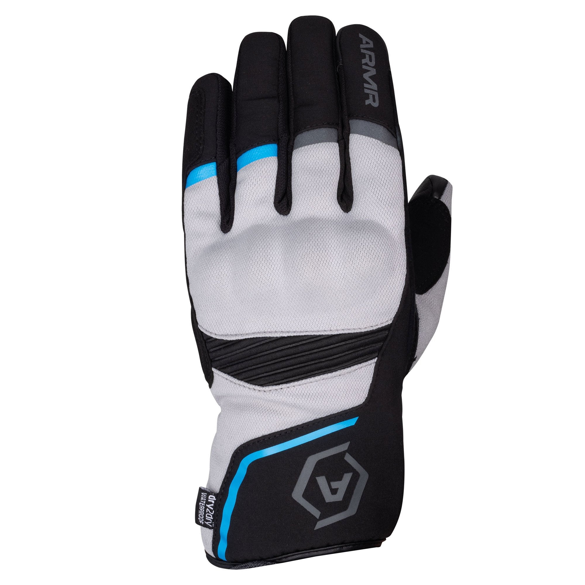 ARMR Eyoshi 3.0 WP Men's Motorbike Glove Black/Grey/Blue pic