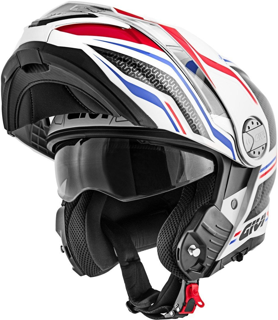 GIVI HELMET MOD X33/CANYON C/PL.D/LAYERS WHITE/RED - SECURTEX MOTOR SL (t/a MaximoMoto)