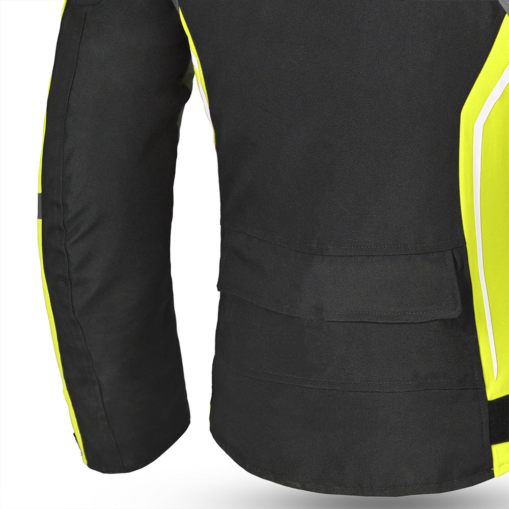 BELA Elanur Lady Textile Motorcycle Touring Jacket Black Grey Yellow images