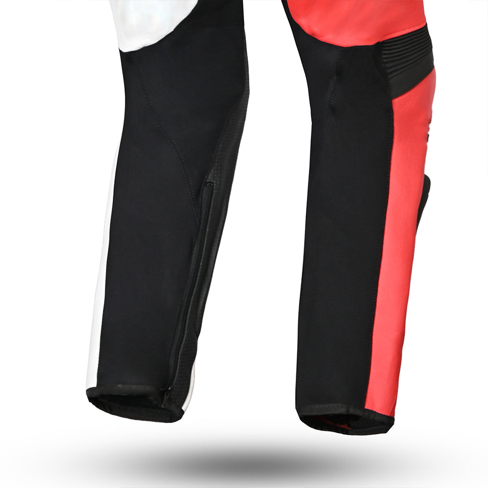 R Tech Hawk 1PC Motorcycle Racing Suit Black White Red