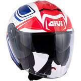 GIVI - JET X22 PLANETD HYPER HELMET WHITE BLUE - SECURTEX MOTOR SL (t/a MaximoMoto)