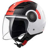 LS2 OF562 AIRFLOW CONDOR WHITE BLACK RED - SECURTEX MOTOR SL (t/a MaximoMoto)
