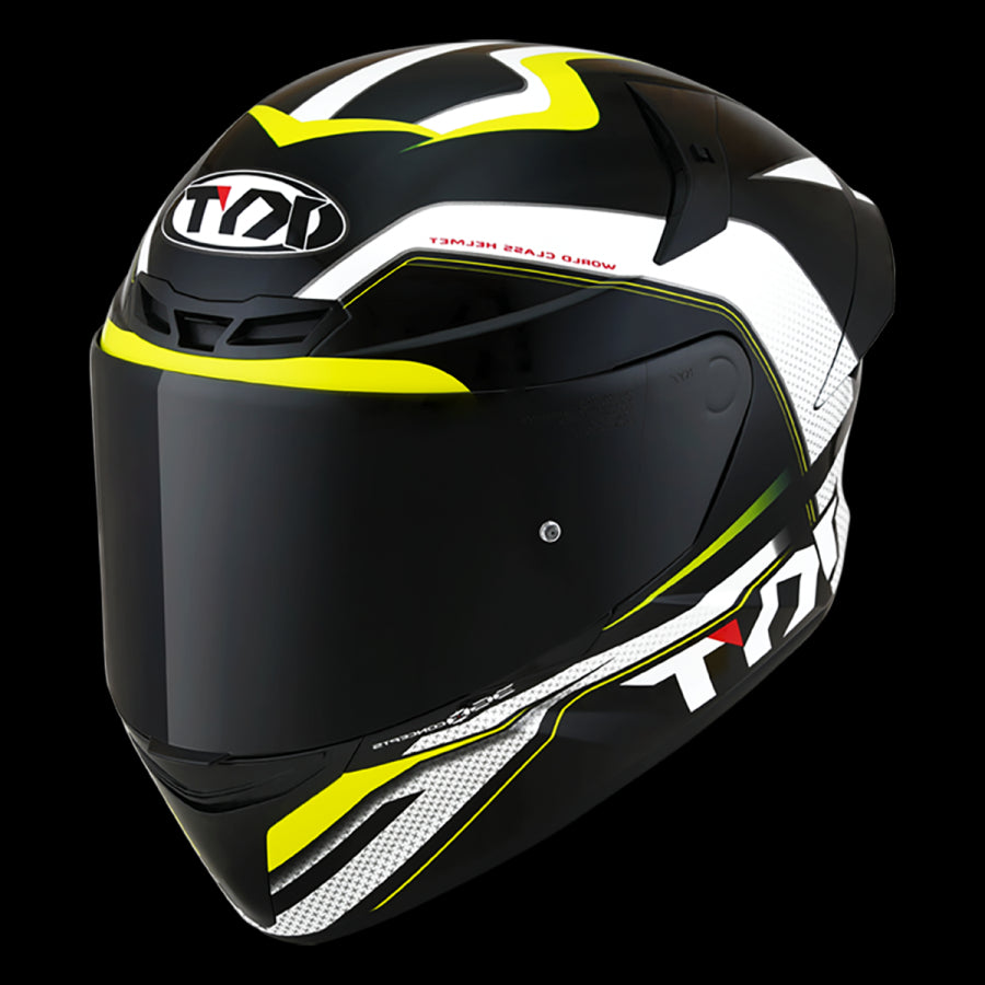 KYT-HELMET TT-COURSE GRAND PRIX BLACK/YELLOW - SECURTEX MOTOR SL (t/a MaximoMoto)