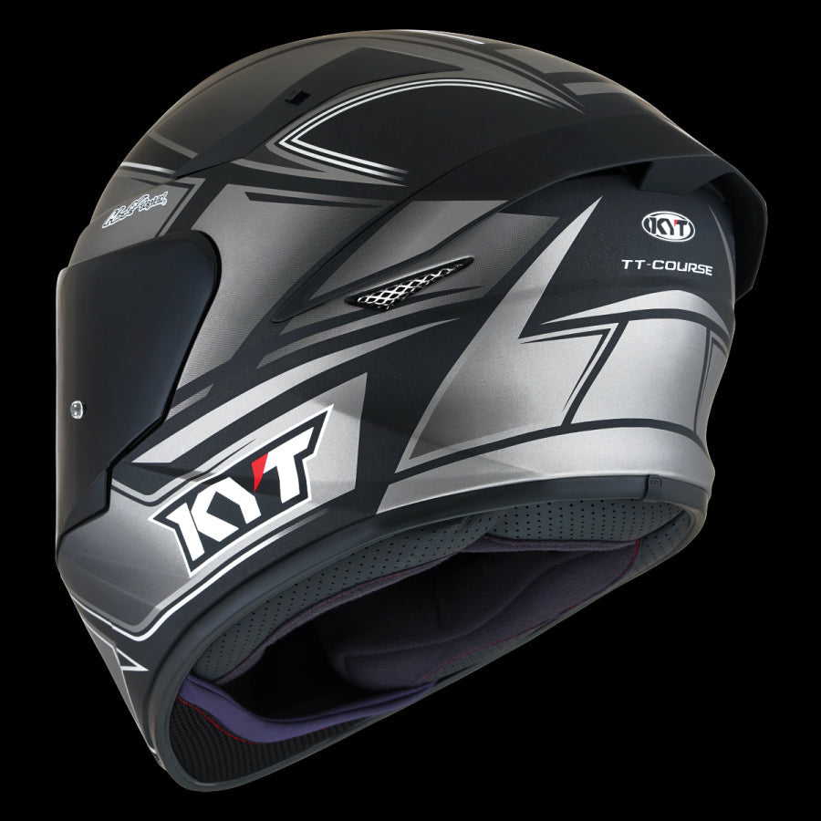 KYT-HELMET TT-COURSE TOURIST MATT COOL GRAY - SECURTEX MOTOR SL (t/a MaximoMoto)