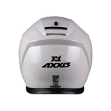 AXXIS-FU403SV GECKO SV SOLID A0 GLOSS PEARL WHITE HELMET - SECURTEX MOTOR SL (t/a MaximoMoto)